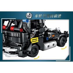 LE YI 88085 XE ĐẦU KÉO SWAT CƠ KHÍ bộ đồ chơi xếp lắp ráp ghép mô hình City Thành Phố 568 khối