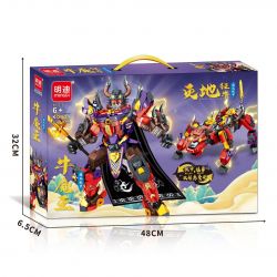 MINGDI LEIBAO K0909 0909 CƠ GIÁP QUỐC GIA NGƯU MA VƯƠNG BÒ ĐIÊN PHÁ ĐỊA bộ đồ chơi xếp lắp ráp ghép mô hình 534 khối