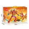 MINGDI LEIBAO K0911 0911 MECHA PHONG CÁCH TRUNG QUỐC NEZHA RED LOTUS FIRE DRAGON bộ đồ chơi xếp lắp ráp ghép mô hình 537 khối