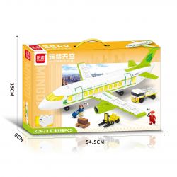 MINGDI LEIBAO K0673 0673 GIẤC MƠ BẦU TRỜI XANH bộ đồ chơi xếp lắp ráp ghép mô hình City Thành Phố 535 khối