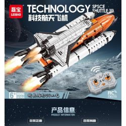 LEIBAO 8006 TÀU CON THOI CÔNG NGHỆ ĐIỀU KHIỂN TỪ XA bộ đồ chơi xếp lắp ráp ghép mô hình 557 khối