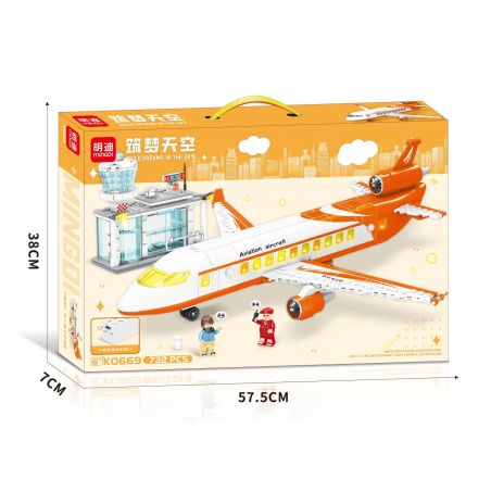 MINGDI LEIBAO K0669 0669 BẦU TRỜI MỘNG MƠ bộ đồ chơi xếp lắp ráp ghép mô hình 732 khối