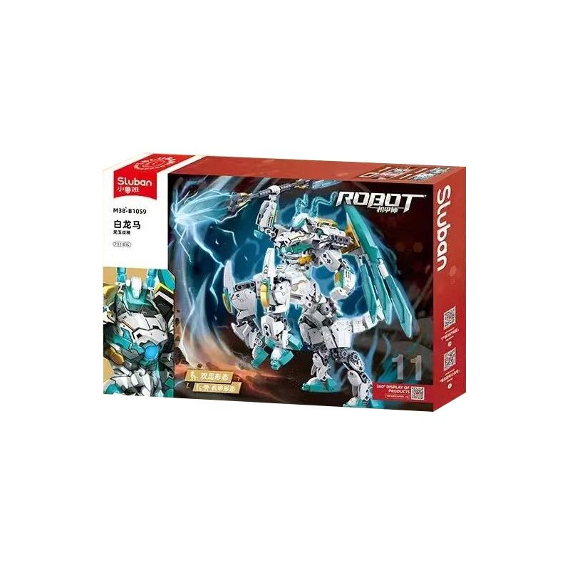 SLUBAN M38-B1059 B1059 1059 M38B1059 38-B1059 CAO THỦ CƠ GIÁP BẠCH LONG MÃ NGỌC CHIẾN KỴ SĨ bộ đồ chơi xếp lắp ráp ghép mô hình 731 khối