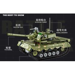 JIESTAR 61053 XE TĂNG CHIẾN ĐẤU SỨ MỆNH VINH QUANG bộ đồ chơi xếp lắp ráp ghép mô hình Military Army BATTLE TANK Quân Sự Bộ Đội 780 khối