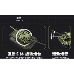 JIESTAR 61053 XE TĂNG CHIẾN ĐẤU SỨ MỆNH VINH QUANG bộ đồ chơi xếp lắp ráp ghép mô hình Military Army BATTLE TANK Quân Sự Bộ Đội 780 khối