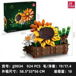 JIESTAR JJ9034 9034 CHẬU CÂY THƯỜNG XUÂN bộ đồ chơi xếp lắp ráp ghép mô hình Creator Sáng Tạo 924 khối