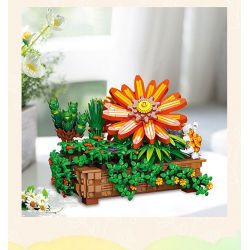 JIESTAR JJ9034 9034 CHẬU CÂY THƯỜNG XUÂN bộ đồ chơi xếp lắp ráp ghép mô hình Creator Sáng Tạo 924 khối