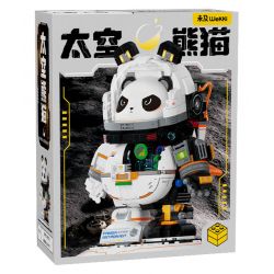 JMBRICKLAYER 70005 WEKKI 506503 BẢO TÀNG KHOA HỌC VÀ CÔNG NGHỆ GẤU TRÚC KHÔNG GIAN PHI HÀNH HALF MECHA bộ đồ chơi xếp lắp ráp ghép mô hình PANDA ASTRONAUT 829 khối