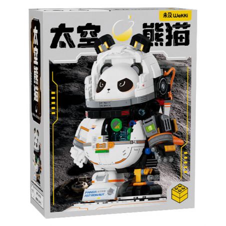JMBRICKLAYER 70005 WEKKI 506503 BẢO TÀNG KHOA HỌC VÀ CÔNG NGHỆ GẤU TRÚC KHÔNG GIAN PHI HÀNH HALF MECHA bộ đồ chơi xếp lắp ráp ghép mô hình PANDA ASTRONAUT 829 khối