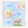WEKKI 517205 ĐÈN NGỦ HOA THIÊN THẦN DỊU NHẸ bộ đồ chơi xếp lắp ráp ghép mô hình FLOWERS AND ANGLE