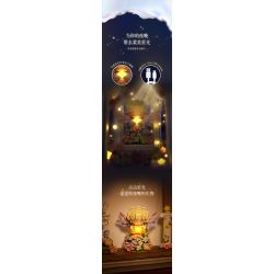 WEKKI 517205 ĐÈN NGỦ HOA THIÊN THẦN DỊU NHẸ bộ đồ chơi xếp lắp ráp ghép mô hình FLOWERS AND ANGLE