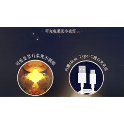 WEKKI 517205 ĐÈN NGỦ HOA THIÊN THẦN DỊU NHẸ bộ đồ chơi xếp lắp ráp ghép mô hình FLOWERS AND ANGLE