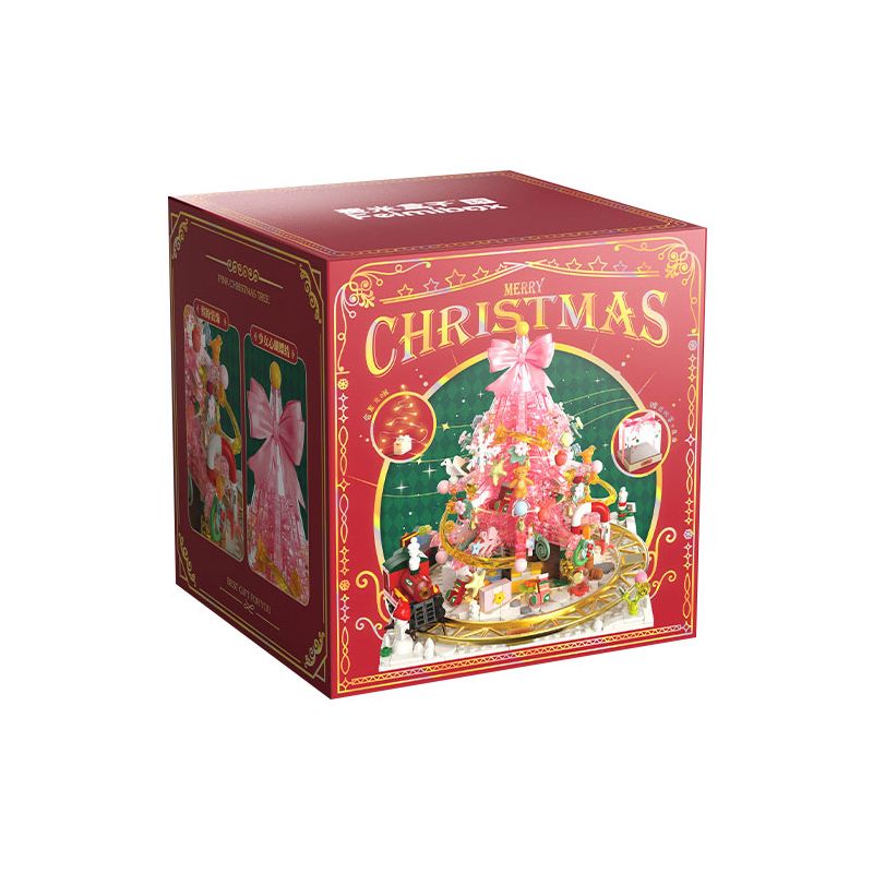 FEMIBOX S33001 33001 HỘP QUÀ CÂY THÔNG GIÁNG SINH bộ đồ chơi xếp lắp ráp ghép mô hình Creator Sáng Tạo 849 khối