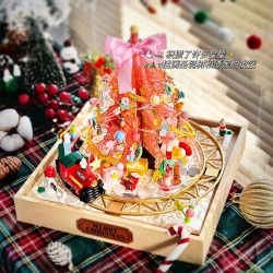 FEMIBOX S33001 33001 HỘP QUÀ CÂY THÔNG GIÁNG SINH bộ đồ chơi xếp lắp ráp ghép mô hình Creator Sáng Tạo 849 khối