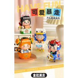 FEMIBOX S2229 2229 XE ĐẦU VUÔNG HUNG HÃN DỄ THƯƠNG THỎ NHÀ GIÀU bộ đồ chơi xếp lắp ráp ghép mô hình 330 khối