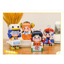 FEMIBOX S2229 2229 XE ĐẦU VUÔNG HUNG HÃN DỄ THƯƠNG THỎ NHÀ GIÀU bộ đồ chơi xếp lắp ráp ghép mô hình 330 khối