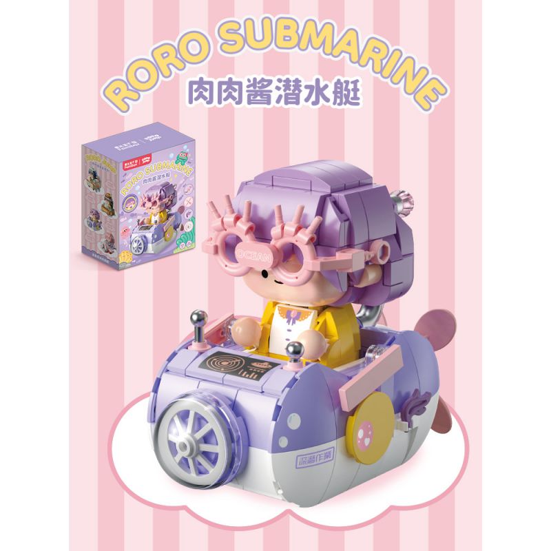 FEMIBOX S2299 2299 XE THỊT TÀU NGẦM bộ đồ chơi xếp lắp ráp ghép mô hình RORO JUMP 342 khối