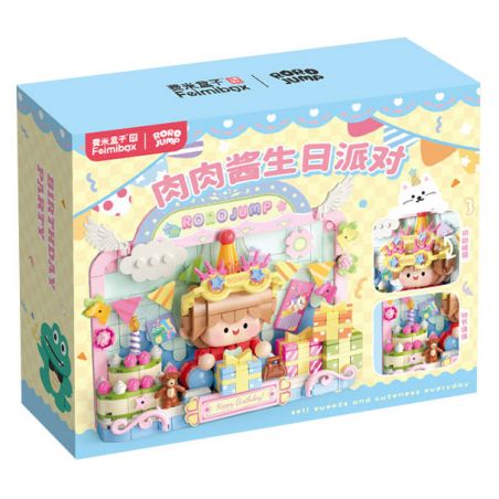 FEMIBOX S2303 2303 TRANH IN BOLOGNESE TIỆC SINH NHẬT bộ đồ chơi xếp lắp ráp ghép mô hình RORO JUMP 458 khối