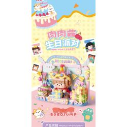 FEMIBOX S2303 2303 TRANH IN BOLOGNESE TIỆC SINH NHẬT bộ đồ chơi xếp lắp ráp ghép mô hình RORO JUMP 458 khối