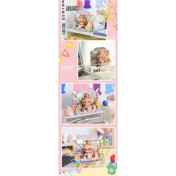 FEMIBOX S2303 2303 TRANH IN BOLOGNESE TIỆC SINH NHẬT bộ đồ chơi xếp lắp ráp ghép mô hình RORO JUMP 458 khối