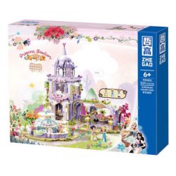 ZHEGAO 921002 CÔNG CHÚA WINDSOR KHOẢNG SÂN MANG PHONG CÁCH CHÂU bộ đồ chơi xếp lắp ráp ghép mô hình Girl EUROPEAN COURTYARD Con Gái 1239 khối