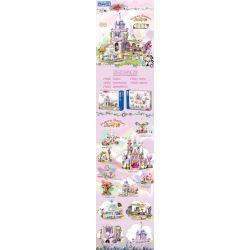 ZHEGAO 921002 CÔNG CHÚA WINDSOR KHOẢNG SÂN MANG PHONG CÁCH CHÂU bộ đồ chơi xếp lắp ráp ghép mô hình Girl EUROPEAN COURTYARD Con Gái 1239 khối