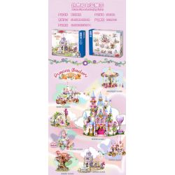 ZHEGAO 921002 CÔNG CHÚA WINDSOR KHOẢNG SÂN MANG PHONG CÁCH CHÂU bộ đồ chơi xếp lắp ráp ghép mô hình Girl EUROPEAN COURTYARD Con Gái 1239 khối