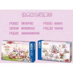 ZHEGAO 921004 CÔNG CHÚA WINDSOR PHAO VÀ BÓNG BAY bộ đồ chơi xếp lắp ráp ghép mô hình Girl FLOAT AND BALLOON Con Gái 721 khối