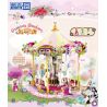 ZHEGAO 921005 CÔNG CHÚA WINDSOR VÙNG ĐẤT BĂNG CHUYỀN bộ đồ chơi xếp lắp ráp ghép mô hình Girl CAROUSEL PARADISE Con Gái 775 khối