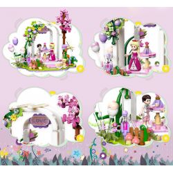 ZHEGAO 921008 CÔNG CHÚA XỨ WINDSOR CẢNH ĐÁM CƯỚI bộ đồ chơi xếp lắp ráp ghép mô hình Girl WEDDING SCENE Con Gái 364 khối