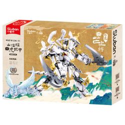 SLUBAN M38-B1236 B1236 1236 M38B1236 38-B1236 SƠN HẢI KINH ĐIỂN BẠCH HỔ CƠ GIÁP TƯỚNG BAIMANG bộ đồ chơi xếp lắp ráp ghép mô hình THE WHITE TIGER 679 khối