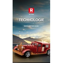 REOBRIX 11033 XE CỔ ĐIỂN ẢO tỷ lệ 1:12 bộ đồ chơi xếp lắp ráp ghép mô hình Creator Sáng Tạo 865 khối