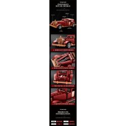 REOBRIX 11033 XE CỔ ĐIỂN ẢO tỷ lệ 1:12 bộ đồ chơi xếp lắp ráp ghép mô hình Creator Sáng Tạo 865 khối