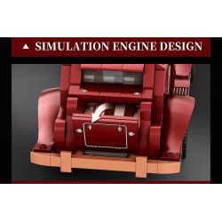 REOBRIX 11033 XE CỔ ĐIỂN ẢO tỷ lệ 1:12 bộ đồ chơi xếp lắp ráp ghép mô hình Creator Sáng Tạo 865 khối