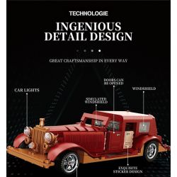 REOBRIX 11033 XE CỔ ĐIỂN ẢO tỷ lệ 1:12 bộ đồ chơi xếp lắp ráp ghép mô hình Creator Sáng Tạo 865 khối