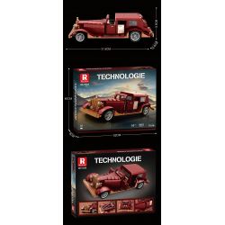 REOBRIX 11033 XE CỔ ĐIỂN ẢO tỷ lệ 1:12 bộ đồ chơi xếp lắp ráp ghép mô hình Creator Sáng Tạo 865 khối