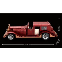 REOBRIX 11033 XE CỔ ĐIỂN ẢO tỷ lệ 1:12 bộ đồ chơi xếp lắp ráp ghép mô hình Creator Sáng Tạo 865 khối