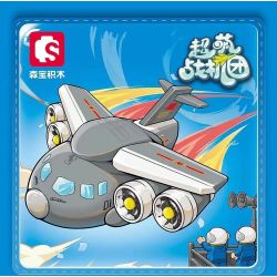 SEMBO 202217 NHÓM CHIẾN ĐẤU CƠ SIÊU DỄ THƯƠNG MÁY BAY VẬN TẢI Y-20 bộ đồ chơi xếp lắp ráp ghép mô hình Military Army Quân Sự Bộ Đội 361 khối