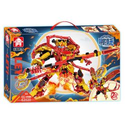 LE YI 62020 NEZHA bộ đồ chơi xếp lắp ráp ghép mô hình 651 khối