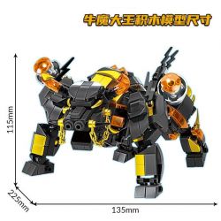 LE YI 62021 BÒ QUỶ VƯƠNG bộ đồ chơi xếp lắp ráp ghép mô hình 650 khối