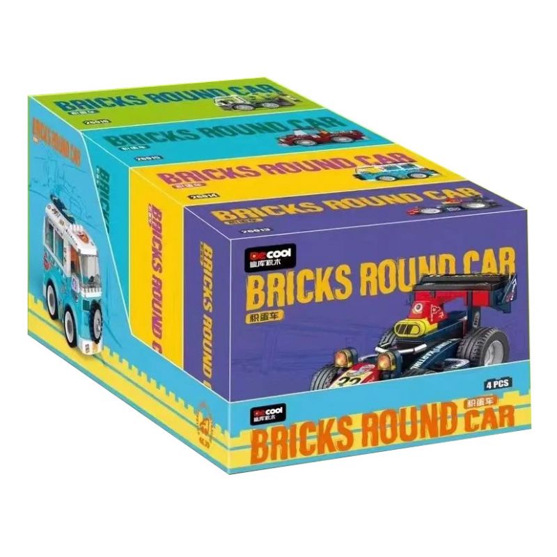 DECOOL BRICKCOOL 26013 26014 26015 26016 XE CHỞ TRỨNG bộ đồ chơi xếp lắp ráp ghép mô hình Racers Đua Tốc Độ
