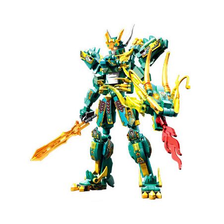 SEMBO 103331 CƠ GIÁP THÉP THÁNH RỒNG THANH bộ đồ chơi xếp lắp ráp ghép mô hình 530 khối