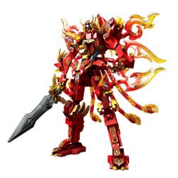 SEMBO 103332 MECHA THÉP GIÁP SUZAKU bộ đồ chơi xếp lắp ráp ghép mô hình 534 khối