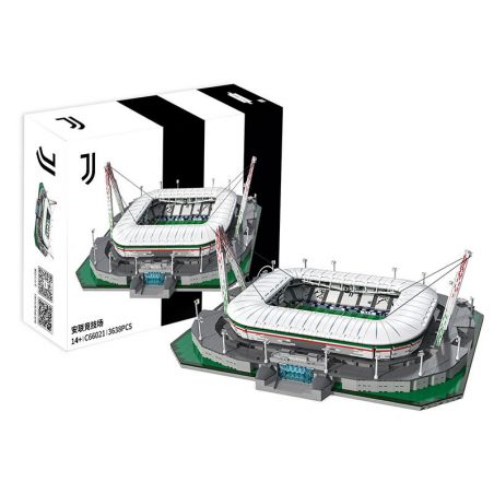 CADA DOUBLEE C66021 66021 ĐỘI BÓNG SERIE A JUVENTUS ALLIANZ ARENA bộ đồ chơi xếp lắp ráp ghép mô hình Creator Sáng Tạo 3638 khối