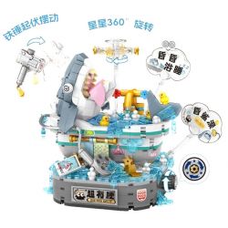 LOZ 1385 SIÊU THÚ VỊ NGỦ TRONG BỒN TẮM HÔN MÊ bộ đồ chơi xếp lắp ráp ghép mô hình 769 khối