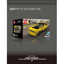 MouldKing 27051 Mould King 27051 SRT THÁCH THỨC bộ đồ chơi xếp lắp ráp ghép mô hình Speed Champions Racing Cars CHALLENGER SRT Đua Xe Công Thức 368 khối