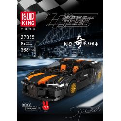 MouldKing 27055 Mould King 27055 KỲ LONG 300+ bộ đồ chơi xếp lắp ráp ghép mô hình Speed Champions Racing Cars KYRON 300+ Đua Xe Công Thức 386 khối