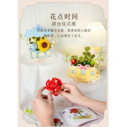 PANTASY 15027 CÂU CHUYỆN PHAO CÔNG CHÚA bộ đồ chơi xếp lắp ráp ghép mô hình ROSE CART 500 khối