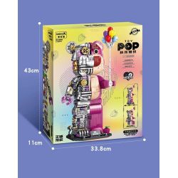 GISEGA G8902 8902 GẤU HẠNH PHÚC CYBORG bộ đồ chơi xếp lắp ráp ghép mô hình 1729 khối