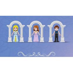 FORANGE FC3514 3514 LÂU ĐÀI BĂNG CHUYỀN CỔ TÍCH bộ đồ chơi xếp lắp ráp ghép mô hình Girl Con Gái 974 khối